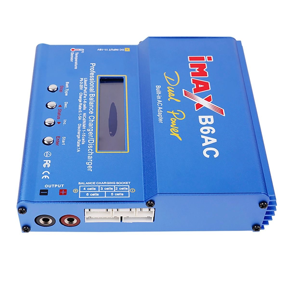 Imax B6AC 80W 6A Chargeur RC avec écran LCD numérique pour batterie LiPo NiMH, charge rapide avec sécurité maximale