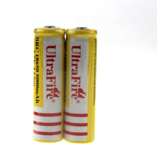 UltraFire BRC 18650 5000mAh Batterie rechargeable pour amateurs de plein air, charge rapide et longue durée