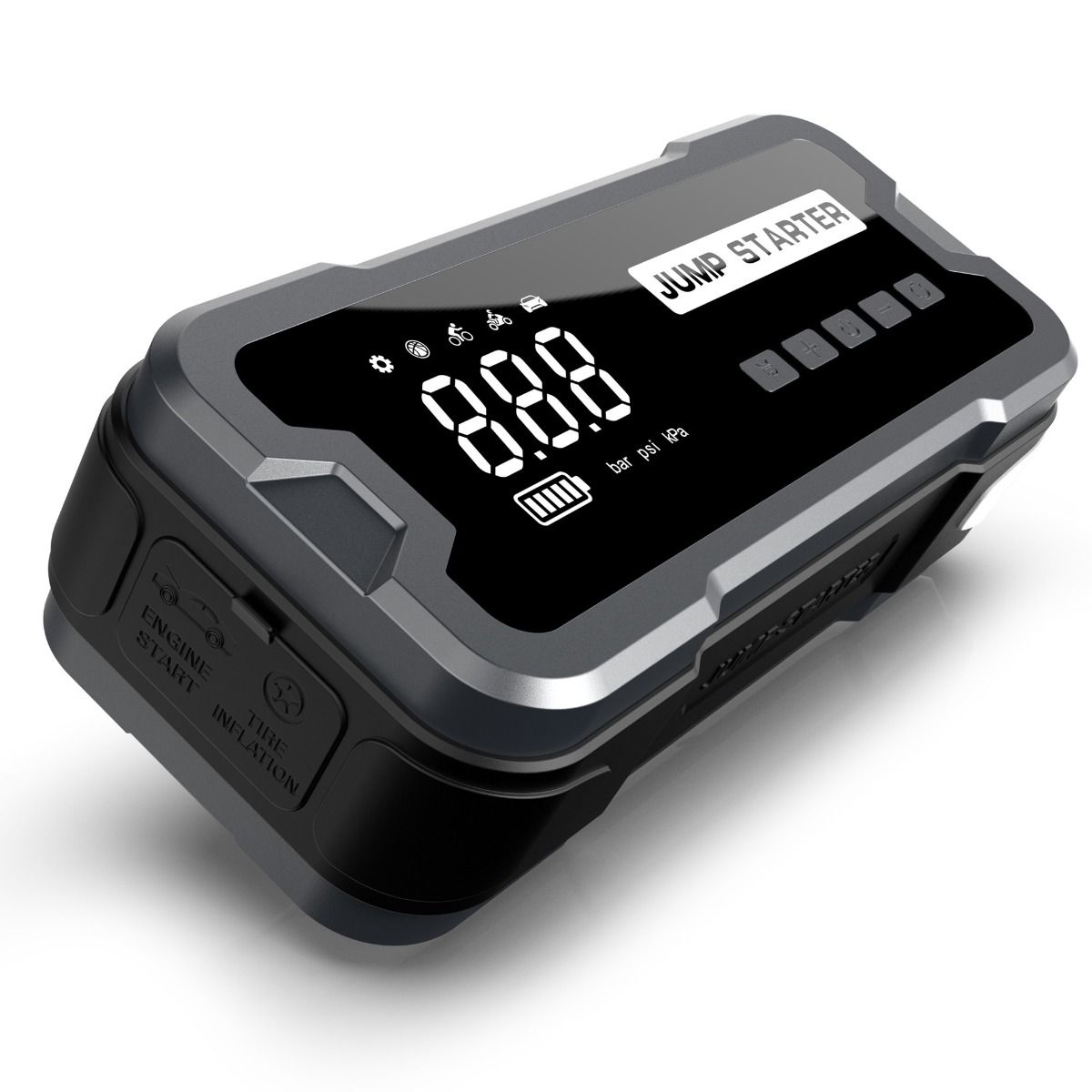 Démarreur de Saut Batterie Externe Design Compact 2000A Appareil Multifonctionnel pour Problèmes de Batterie