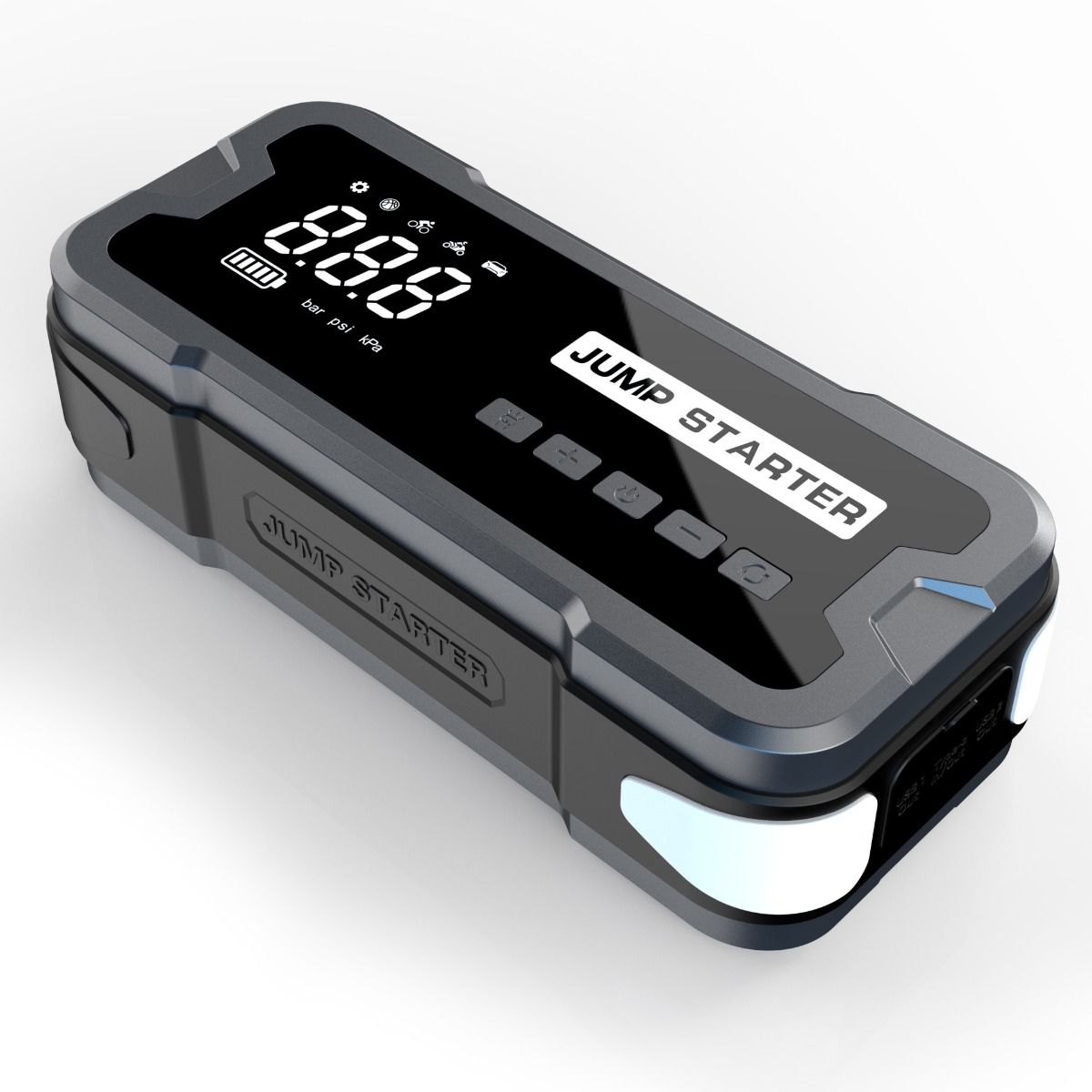 Banque d'alimentation portable de démarrage avec courant de pointe de 2000 A, conception compacte pour les problèmes de batterie de voiture