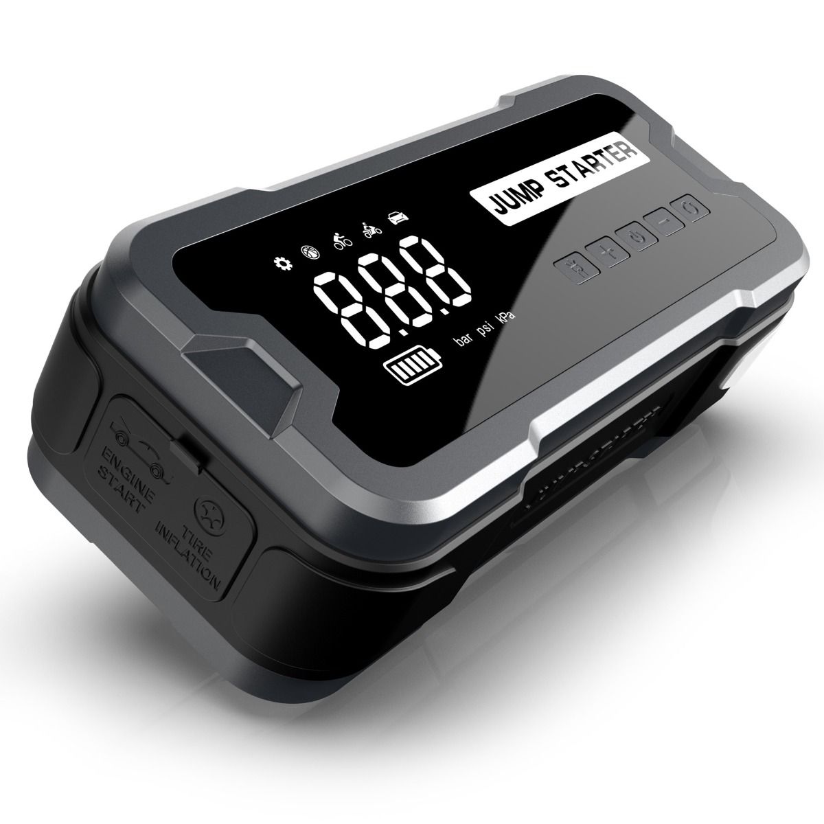 Banque d'alimentation portable de démarrage avec courant de pointe de 2000 A, conception compacte pour les problèmes de batterie de voiture