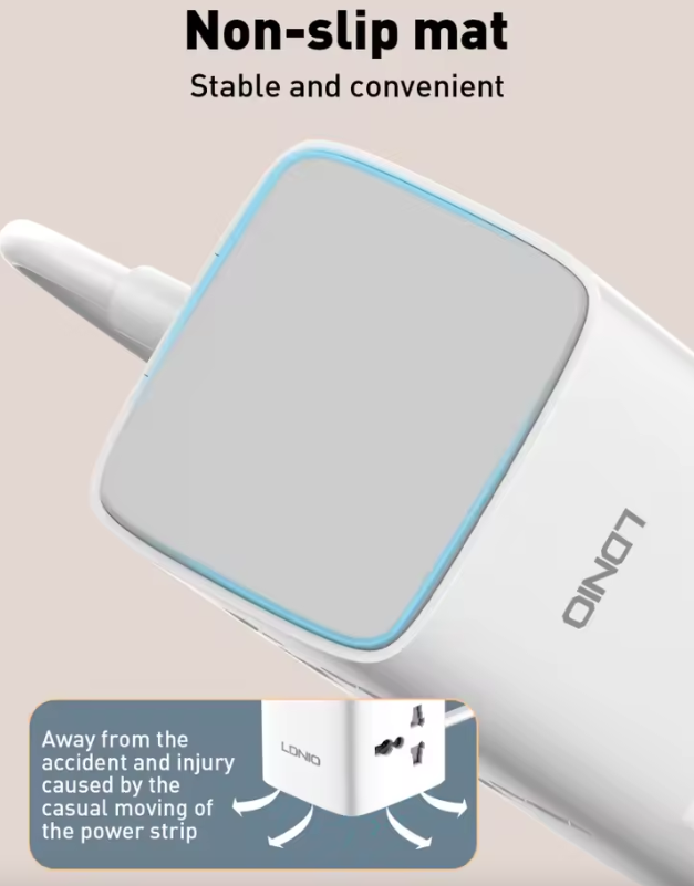 LDNIO Tour Multiprise Cubique avec Prises, Stations de Charge 70W, Filtre de Ligne 4 Prises, Fiche Type UK US EU vers Adaptateur Universel