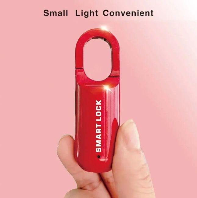 Cadenas à empreinte digitale mini, déverrouillage rapide, accès sans clé, cadenas durable avec design léger pour la sécurité en voyage