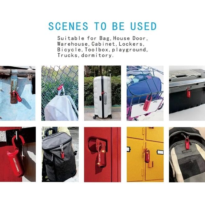Cadenas à empreinte digitale mini, déverrouillage rapide, accès sans clé, cadenas durable avec design léger pour la sécurité en voyage