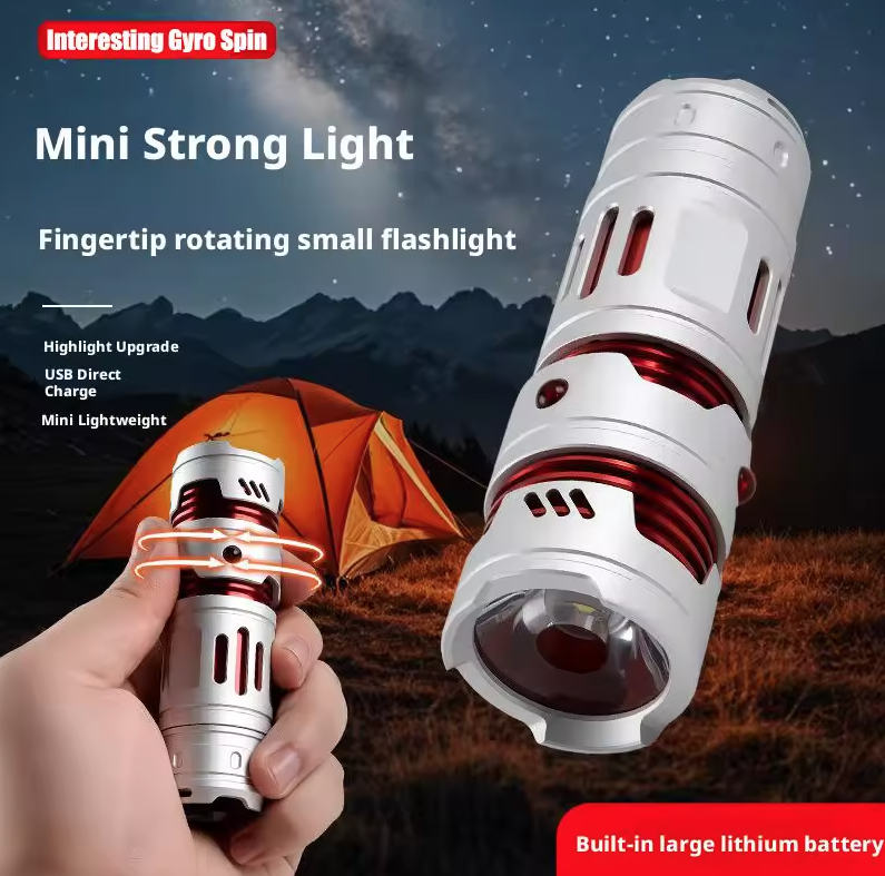 Mini Lampe Torche EDC USB Rechargeable Puissante - Portable pour Porte-clés & Extérieur
