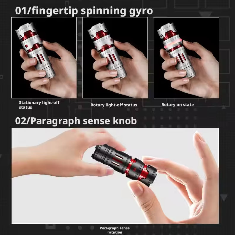 Mini Lampe Torche EDC USB Rechargeable Puissante - Portable pour Porte-clés & Extérieur