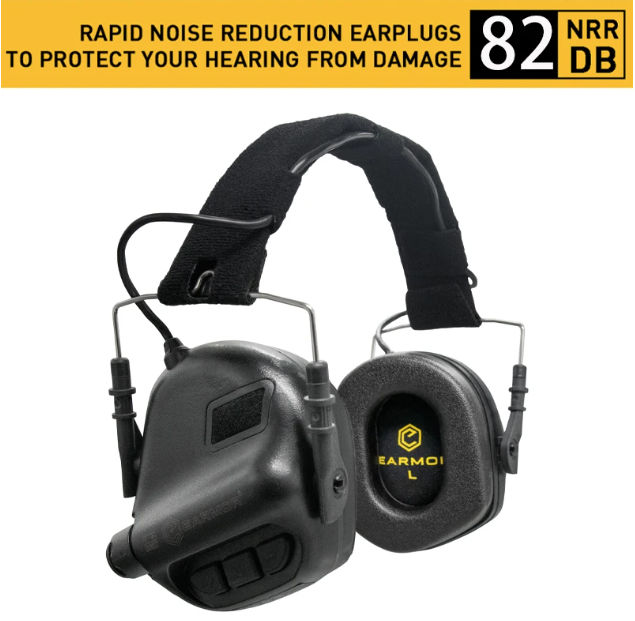 EARMOR M31 MOD4 Cache-Oreilles Électroniques de Tir avec Amplification de Son et Sécurité en Chasse