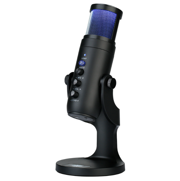 Nouveau MU900PRO Microphone USB RVB Haute qualité sonore pour créateurs de contenu avec éclairage LED dynamique