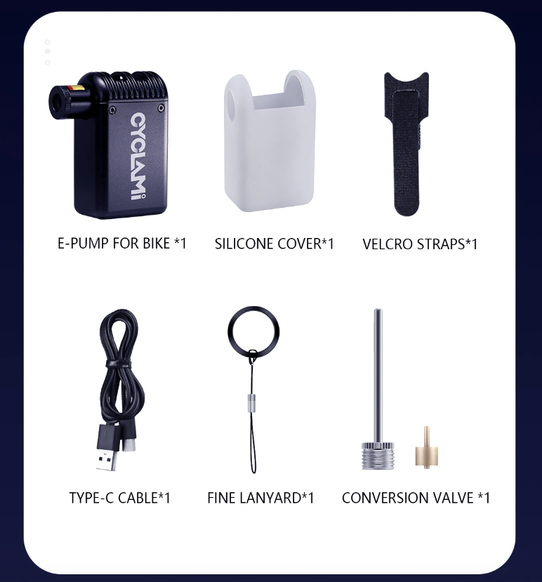 Pompe à air électrique mini A2 sans fil gonfleur de vélo portable valve Presta Schrader équipement de cyclisme léger