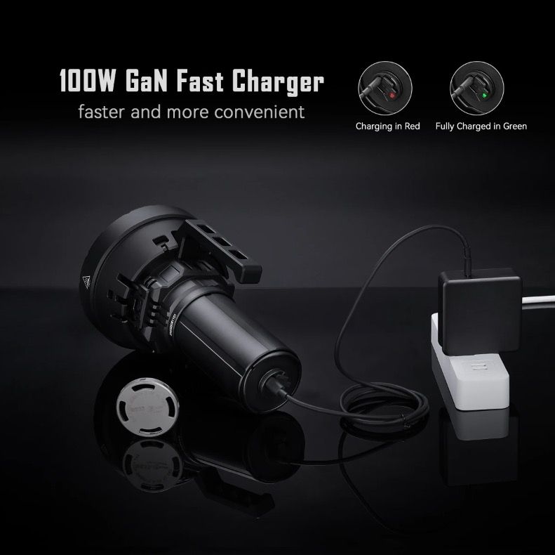 IMALENT MS32 Lampe torche LED haute puissance de 200 000 lumens avec multiples modes d'éclairage pour aventures en plein air