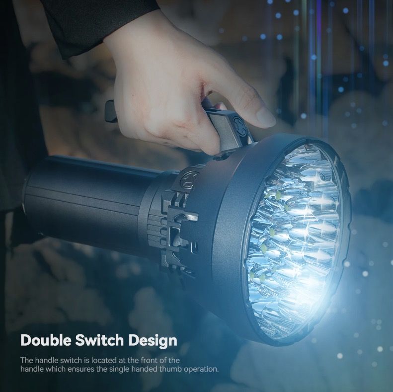 IMALENT MS32 Lampe torche LED haute puissance de 200 000 lumens avec multiples modes d'éclairage pour aventures en plein air