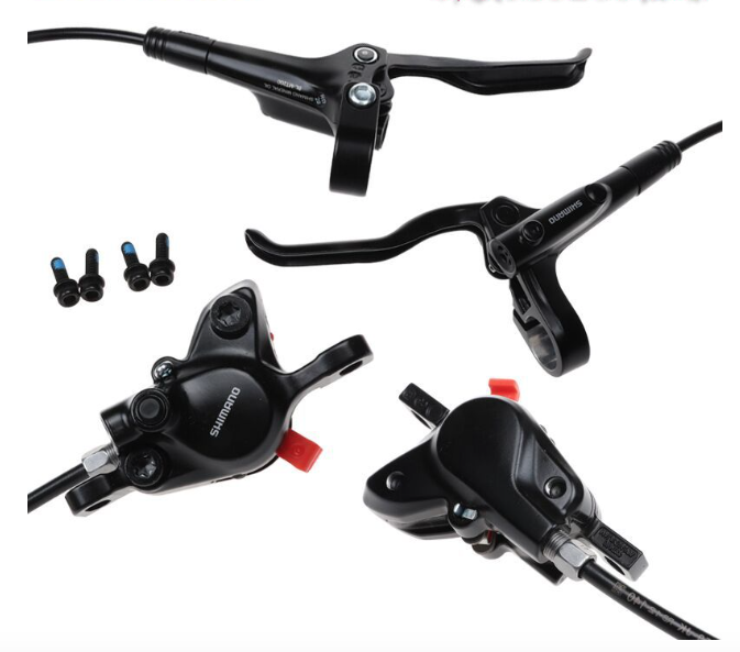 Frein Shimano MT200 VTT E-bike Frein à disque hydraulique Puissance de freinage supérieure Technologie avancée Finition noire