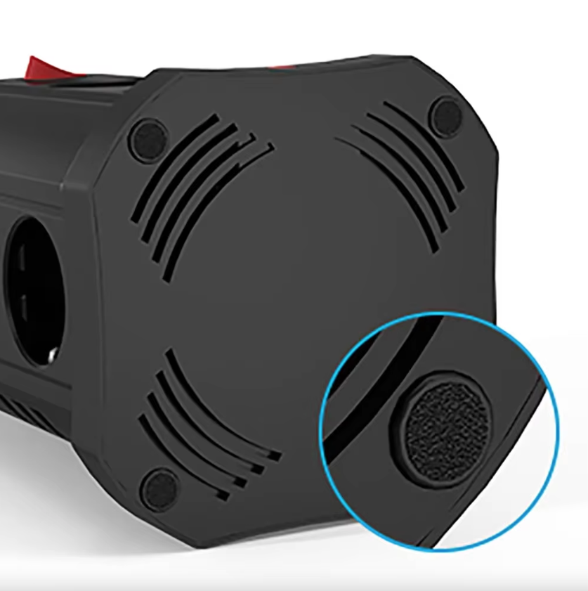 Protecteur de surtension multiprise UE 4000W 16A avec port USB, multiprise avec veilleuse