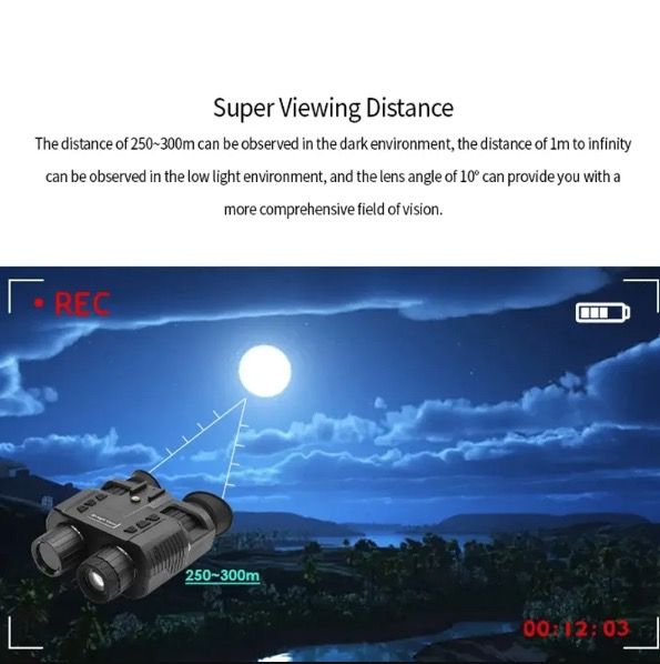 Jumelles de vision nocturne NV8000, vidéo 4K, technologie Naked-3D pour l'observation de la faune, livraison gratuite