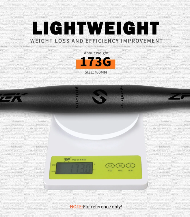 TOSEEK ZF-ONE Guidon carbone VTT 31,8 mm Léger noir mat 580 mm 760 mm Design ergonomique Qualité premium