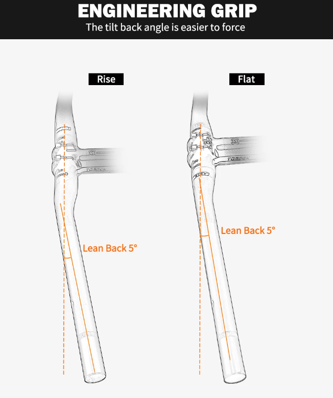 TOSEEK ZF-ONE Guidon carbone VTT 31,8 mm Léger noir mat 580 mm 760 mm Design ergonomique Qualité premium