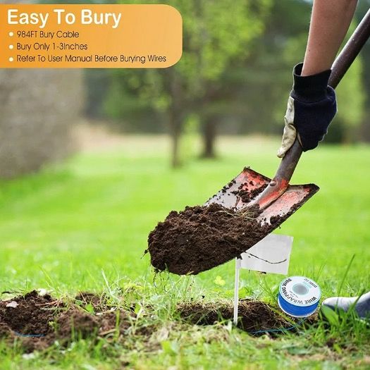 Clôture Invisible Sans Fil pour Chien Clôture Électrique pour Animaux avec Entraînement Extérieur Chien