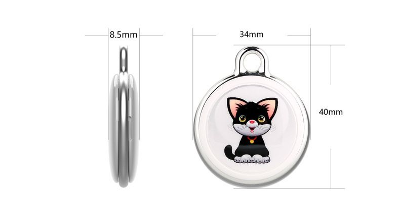 Traceur de chien Collier Airtag pour chien Localisation en temps réel Suivi Bluetooth Sécurité pour chiens