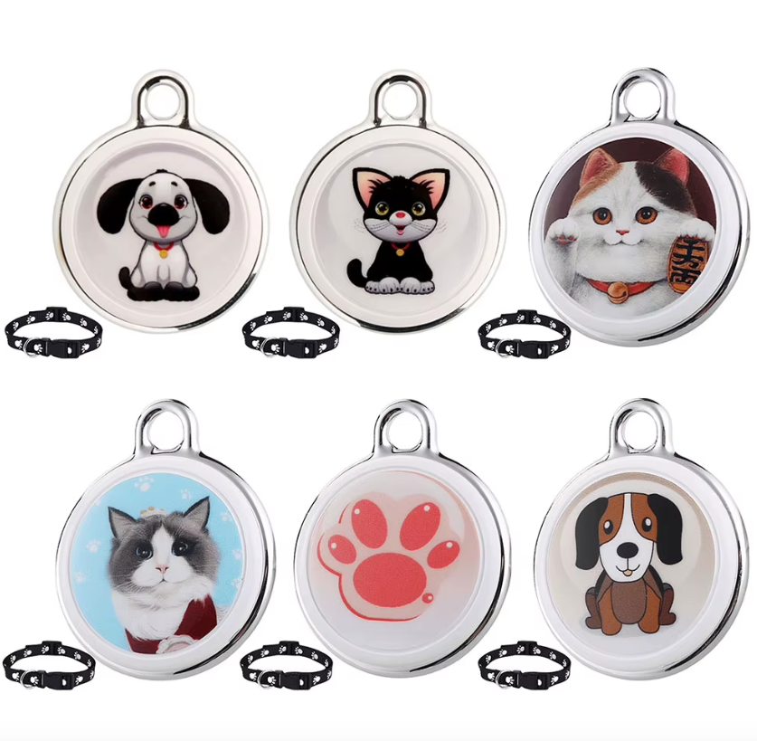 Traceur de chien Collier Airtag pour chien Localisation en temps réel Suivi Bluetooth Sécurité pour chiens