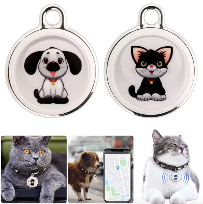 Traceur de chien Collier Airtag pour chien Localisation en temps réel Suivi Bluetooth Sécurité pour chiens