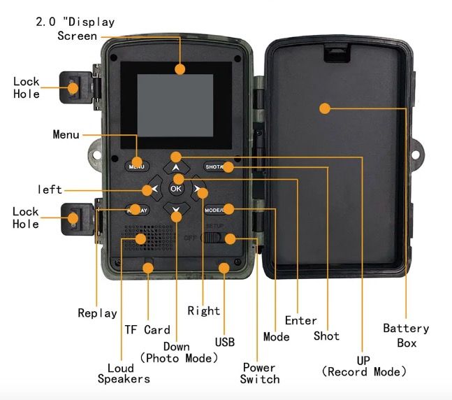 Caméra infrarouge PR700 pour surveillance de la faune avec détection de mouvement rapide et vision nocturne
