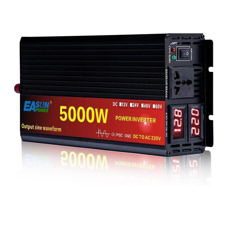 EASUN Onduleur à onde sinusoïdale pure 2000W à 5000W Convertisseur DC en AC haute performance pour la maison et l'extérieur