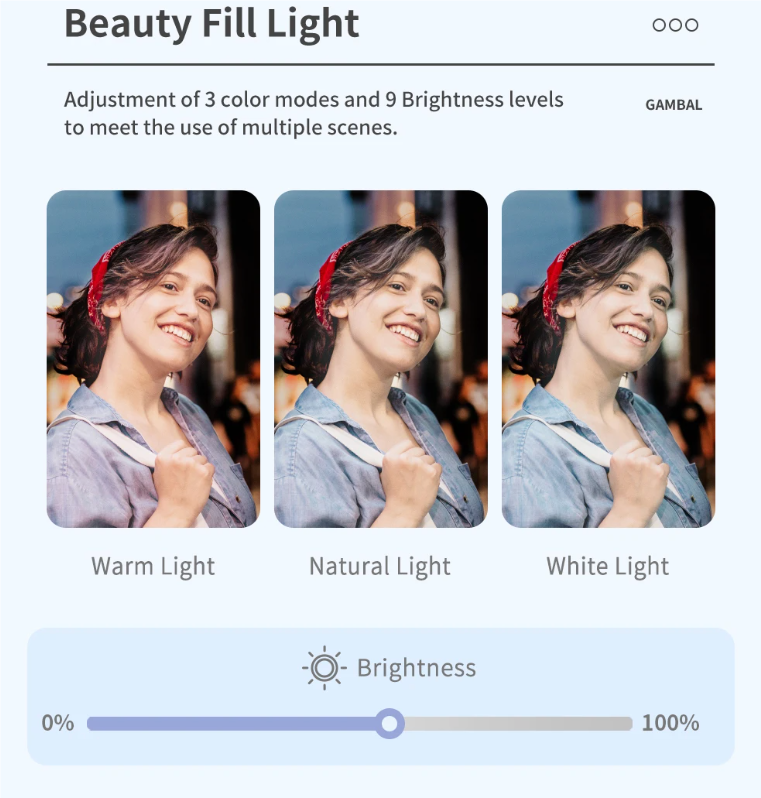 Perche à selfie Q18 avec rotation à 360° et stabilisateur de cardan à suivi intelligent pour une photographie mobile stable