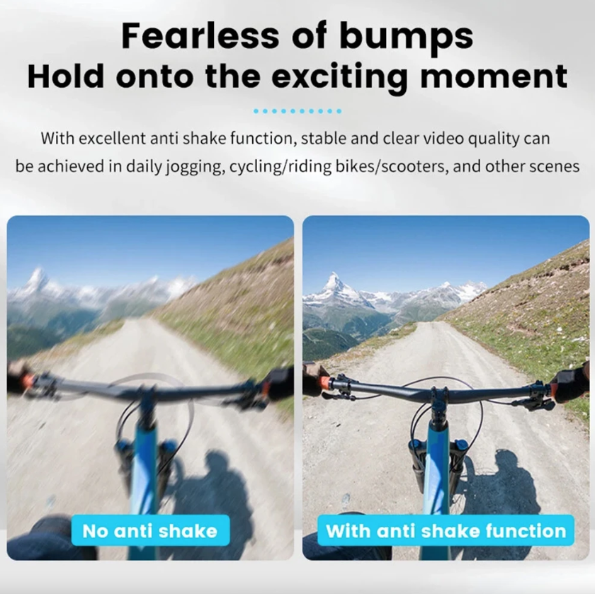 Caméra pouce WiFi HD Enregistreur sportif Caméra sport Enregistreur vidéo pour moto Caméra pour animal de compagnie
