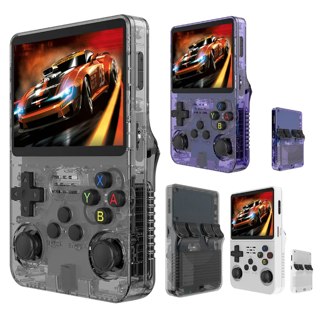 Console de Jeu Portable R36S Écran IPS 3.5" Rétro Gaming 10 000 Jeux Classiques Joystick Haute Précision