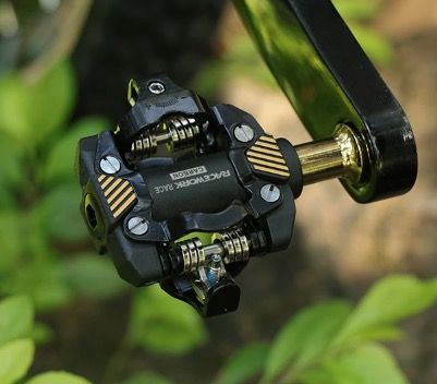 Pédale VTT RACEWORK autobloquante SPD, légère et durable, en acier chromé-carbone pour la pratique du trail VTT