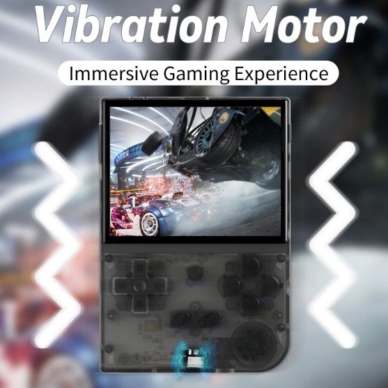 Console de jeu portable rétro ANBERNIC RG35XX écran IPS 3.5 po gris support PSP expérience nostalgique élevé