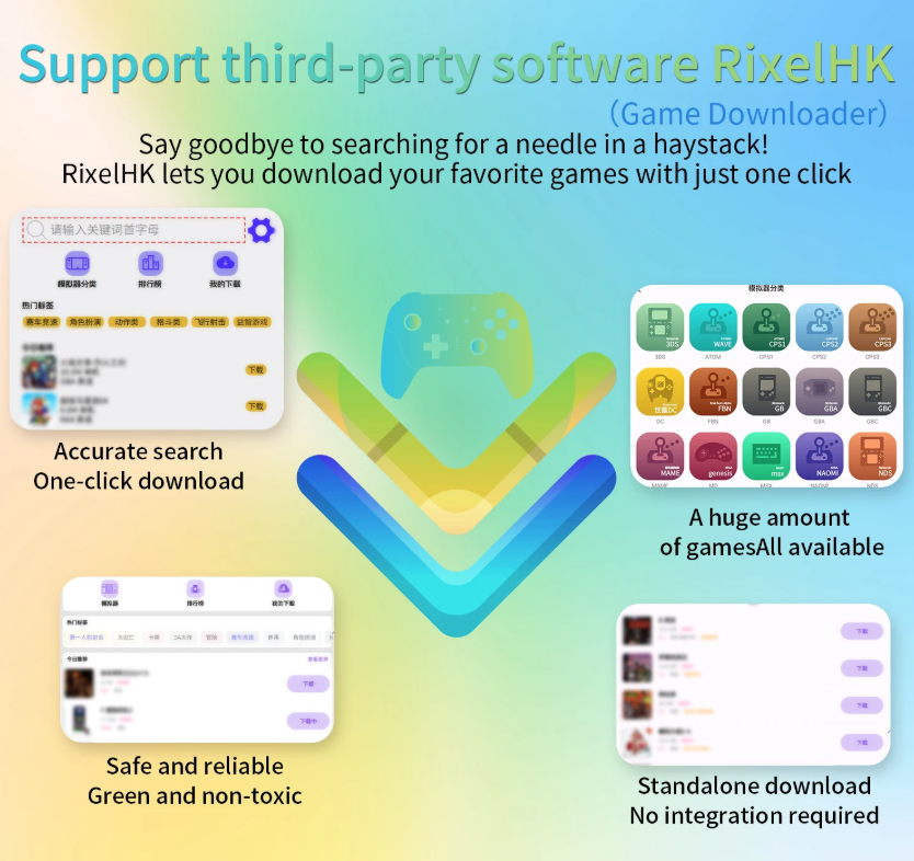 ANBERNIC RG40XX H Console de Jeu Portable Linux | Rétro 4.0" IPS, 64 bits, 3200mAh