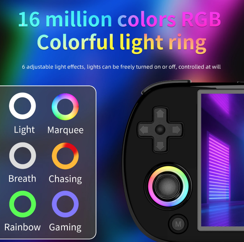 ANBERNIC RG40XX H Console de Jeu Portable Linux | Rétro 4.0" IPS, 64 bits, 3200mAh