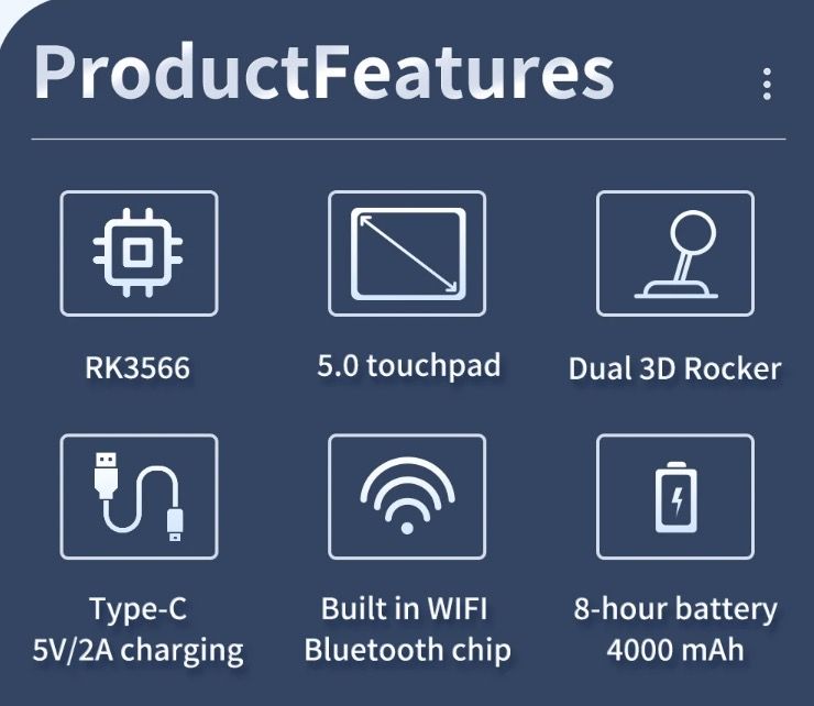 POWKIDDY RGB10 MAX3 console rétro-gaming écran IPS 5 pouces jeu open-source avec puce RK3566 haute performance