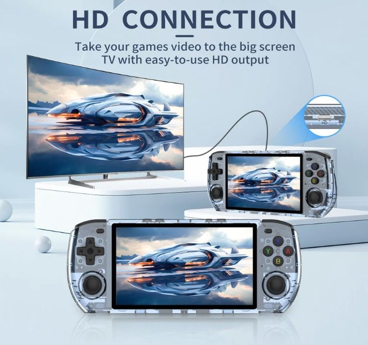 POWKIDDY RGB10 MAX3 console rétro-gaming écran IPS 5 pouces jeu open-source avec puce RK3566 haute performance