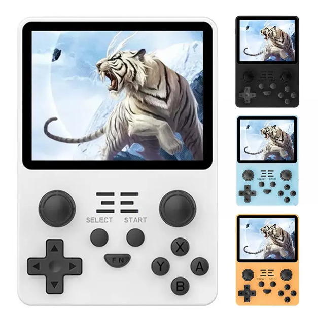 Console rétro POWKIDDY RGB20S avec écran 3,5 pouces pour gaming portable système open source RK3326