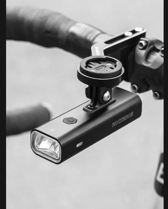 ROCKBROS RHL-1000LUMEN Phare avant de vélo étanche à LED pour cyclisme, rechargeable avec port Type-C, pour les sorties nocturnes