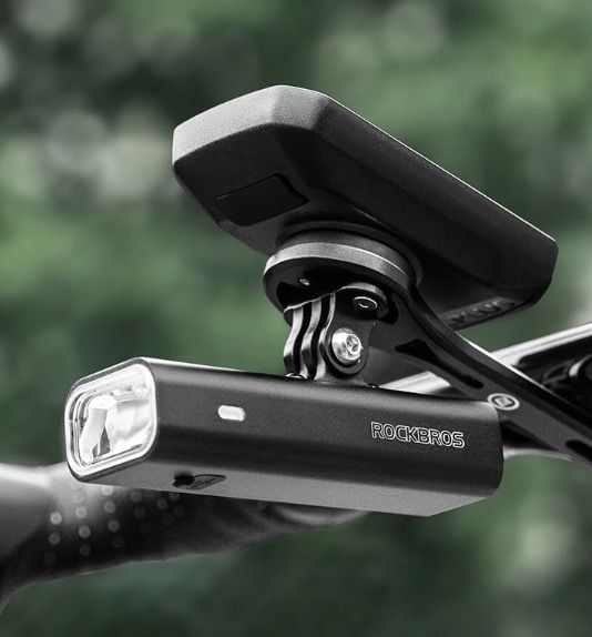 ROCKBROS RHL-1000LUMEN Phare avant de vélo étanche à LED pour cyclisme, rechargeable avec port Type-C, pour les sorties nocturnes