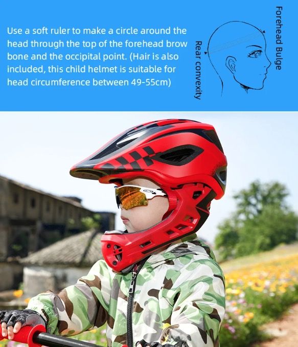 Casque de Cyclisme Enfants ROCKBROS avec Design Amovible Intégral Sécurité et Confort pour Vélo et VTT