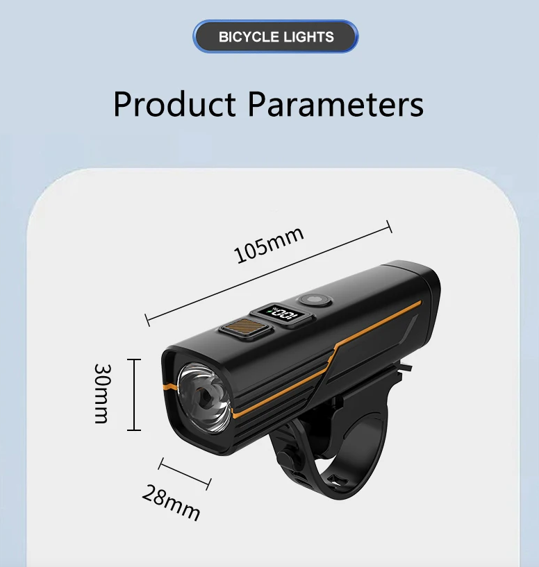 Feu avant de vélo B9 rechargeable Type-C, lampe avant pour VTT et vélo de route, accessoire pour cyclisme en plein air.