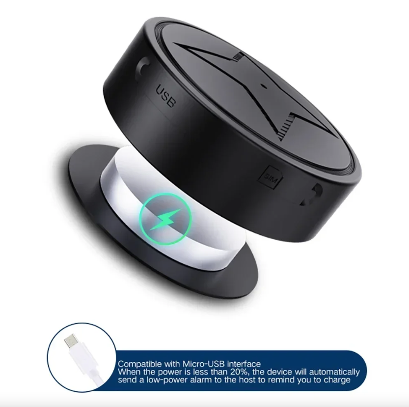Mini traceur GPS à fixation magnétique puissante pour voiture, moto, camion - Localisateurs de véhicule avec suivi en temps réel - Traceur GPS anti-perte