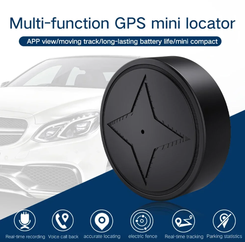 Mini traceur GPS à fixation magnétique puissante pour voiture, moto, camion - Localisateurs de véhicule avec suivi en temps réel - Traceur GPS anti-perte