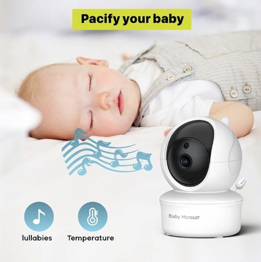 Moniteur bébé 5 pouces caméra SM650 vidéo HD 720P audio bidirectionnel surveillance infantile batterie longue durée