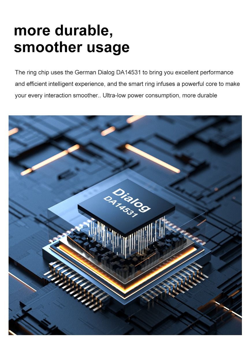 Bague intelligente multifonctionnelle suivi de santé analyse du sommeil compagnon élégant pour passionnés de fitness