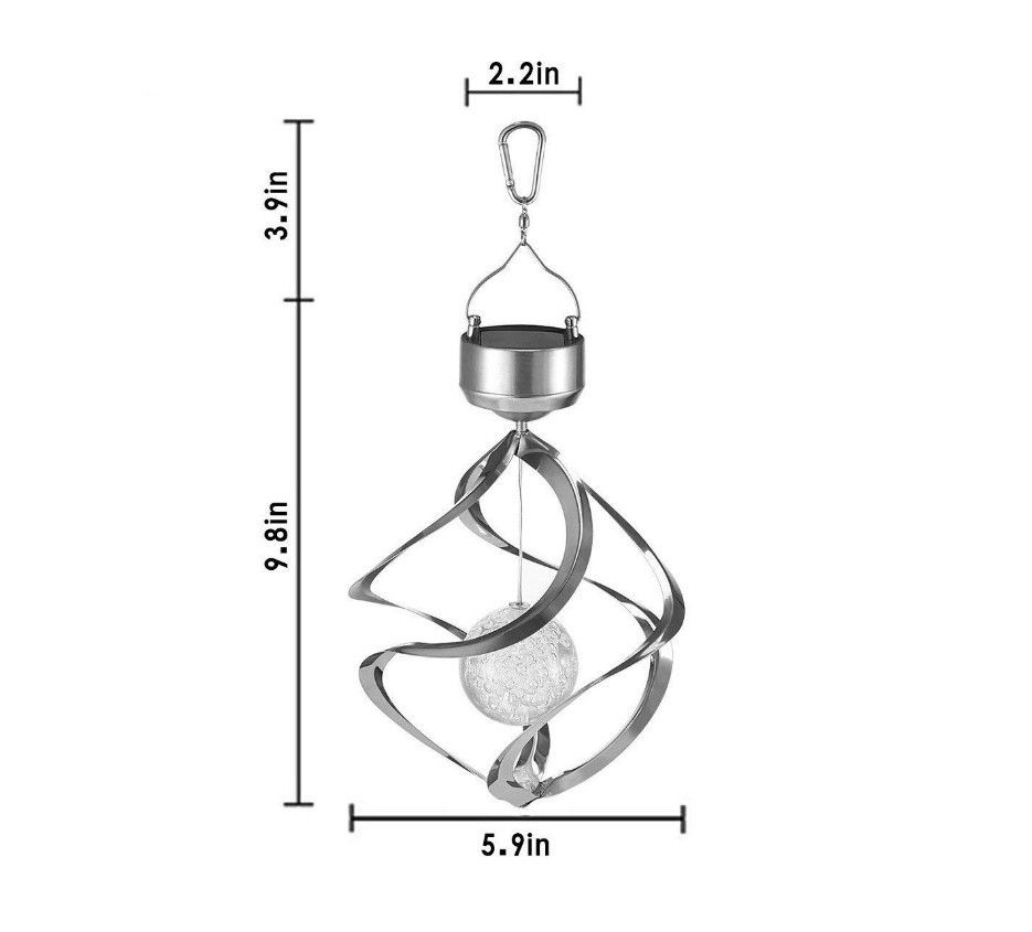 Carillons Éoliens LED Lumières Solaires Décorations Extérieures Ambiance Magique Résistant aux Intempéries
