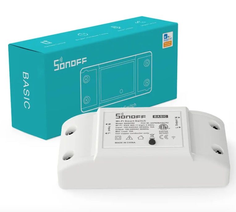 SONOFF Basic R2 Module commutateur WiFi avec commande vocale pour l'éclairage domestique intelligent compatible avec Alexa et Google