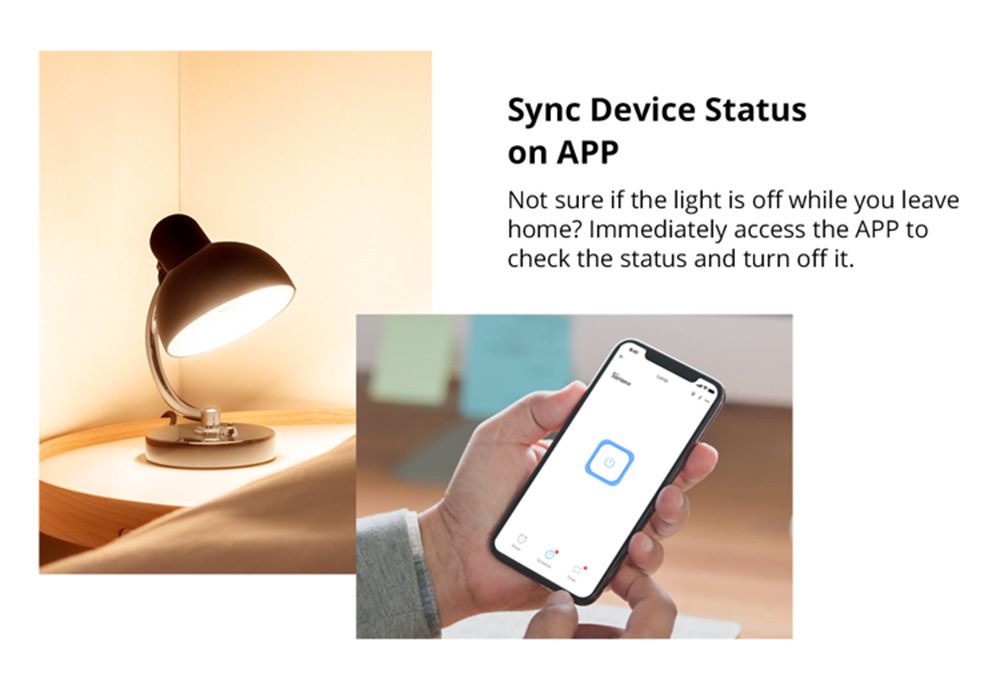 SONOFF Basic R2 Module commutateur WiFi avec commande vocale pour l'éclairage domestique intelligent compatible avec Alexa et Google