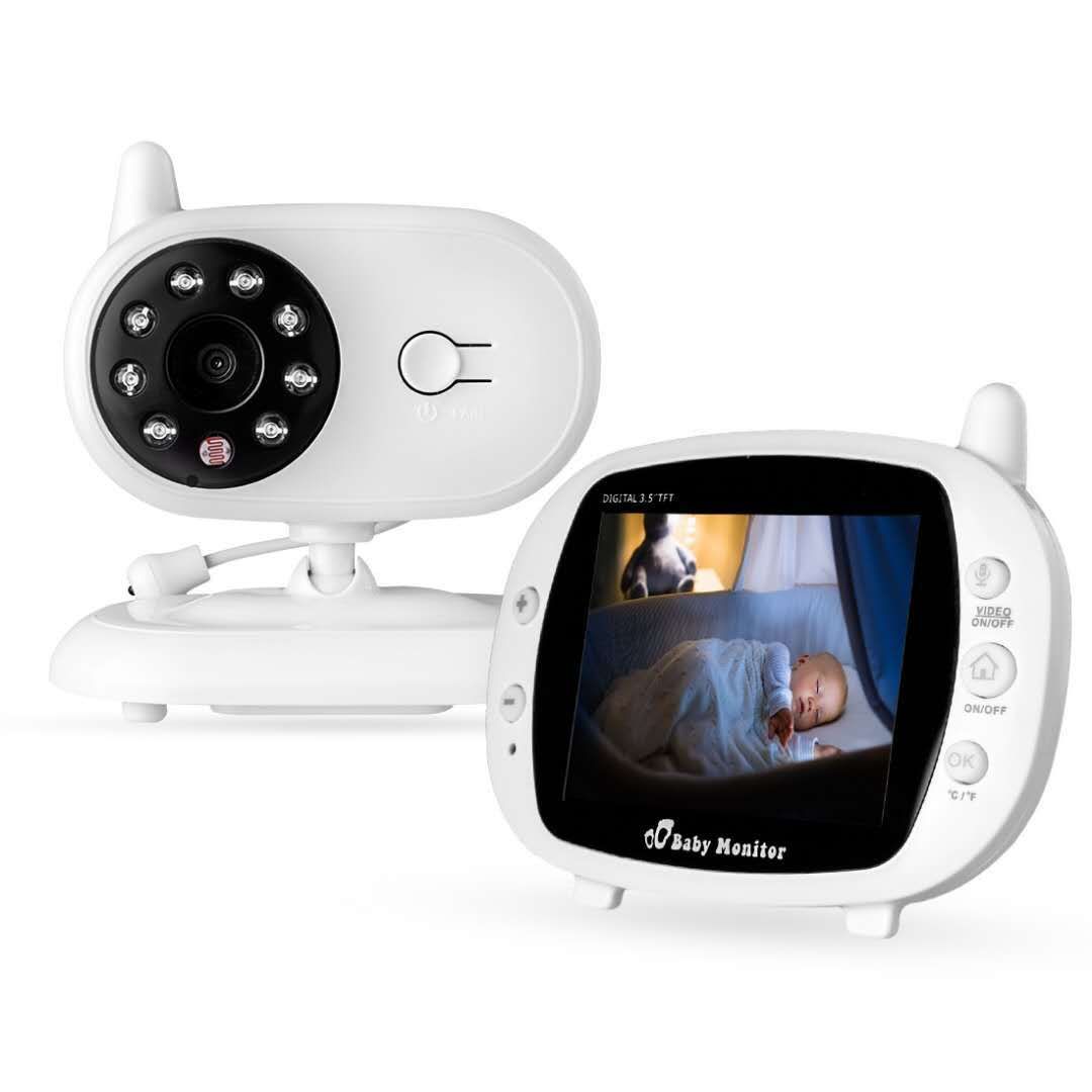 SP850 Moniteur bébé vidéo sans fil 3,5 pouces LCD Vision nocturne Audio bidirectionnel Connexion sécurisée pour la sécurité des enfants