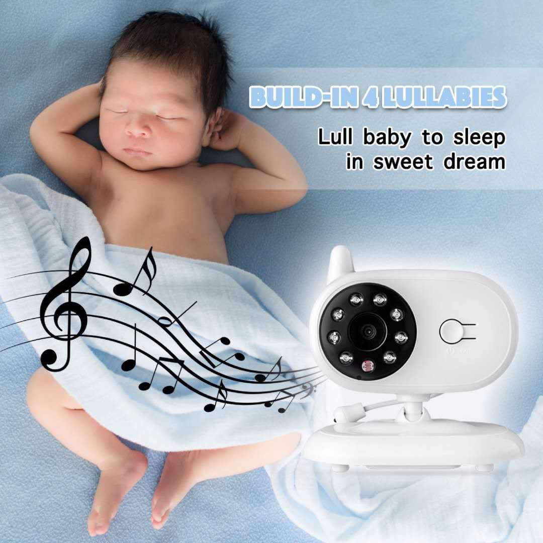 SP850 Moniteur bébé vidéo sans fil 3,5 pouces LCD Vision nocturne Audio bidirectionnel Connexion sécurisée pour la sécurité des enfants