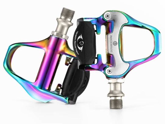 ROCKBROS Pédales de vélo de route SPD-SL Ultra-légères en aluminium Autobloquantes pour une stabilité améliorée